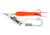 Mepps Flying C In-Line Spinner, 4 3/4in, 7/8 oz Treble/Single Hook, Silver Blade &amp; Hot Orange Sleeve, FC78TP HO-S