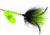 Mepps Magnum Musky Killer In-Line Spinner, Dressed Treble, Hot Chartreuse Blade With Black &amp; Chartreuse, 6in, 1 1/4oz, MBM HC-BC