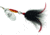 Mepps Magnum Musky Killer In-Line Spinner, Dressed Treble, Silver Blade With Black Tail, 6in, 1 1/4oz, MBM S-BK