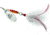 Mepps Magnum Musky Killer In-Line Spinner, Dressed Treble, Silver Blade With White Tail, 6in, 1 1/4oz, MBM S-W