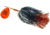 Mepps Musky Flashabou In-Line Spinner, Hot Orange/Black/Orange, 1 1/2 oz, MF7T HO-BO