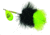 Mepps Musky Marabou In-Line Spinner, 5/0 Treble Hook, Hot Chartreuse Blade With Black &amp; Chartreuse Tail, 1 1/4oz, MM7T HC-BC