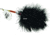 Mepps Musky Marabou In-Line Spinner, 5/0 Treble Hook, Silver Blade With Black Tail, 1 1/4oz, MM7T S-BK