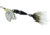 Mepps Thunder Bug In-Line Spinner, 1/8 oz, Dressed Treble, Dragon Fly Body with Silver Blade, TB1T DGF-S