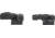 Meprolight FABS - Flip Back Up Rifle Sights - Aluminium -Blank Rear-Green Front, Black Body, Black, 405100