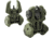 Meprolight Flip-Up Front and Rear Tritium Sight Set, 2 Rear Dots, OD Green, 403600