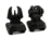 Meprolight Flip-Up Front &amp; Rear Tritium Sight Set, 2 Rear Dots, Black, FRBS M2D
