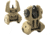 FAB Defense FRBS Self-Illuminated Flip Up Sights Set w/ Meprolight Tritium, Orange/4 Dot, Desert, Orange/4 Dot, MPOP4D-DESERT