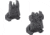 Meprolight MEPRO FUBS - Self-Illuminated Folding Back-Up Rifle Sights, 2 Dot Rear / 1 Dot Front, Black, 404100