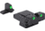 Meprolight Night Sights, Green Front/Rear for HK USP, f/s, Tactical &amp; Expert Adjustable, 21516