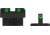 Meprolight Night Sights, Green Front/Rear for HK USP, f/s, Tactical &amp; Expert Adjustable, 21516