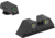 Meprolight Tru-Dot Night Sight Set for Glock 10mm &amp; 45 ACP, Green Front/Yellow Rear, 10222Y, 102223201