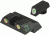 Meprolight Tru-Dot Night Sight Set for Glock G26 &amp; G27, Green Front/Orange Rear, 10226O, 102263301