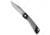 Mercury Mercury LUC Slip Joint Knife Natural G-10/Black Aluminum 3.2" SW, Jade, Elmax, adult, BHQ-187885