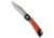 Mercury Mercury LUC Slip Joint Knife Orange G-10/Black Aluminum 3.2" SW, Orange, Elmax, adult, BHQ-187884