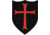 Merica Life Knights Templar Cross Black &amp; Red Patch, 2.1 x 2.75, KTC