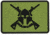 Merica Life Molon Labe Spartan with Two Rifles PVC Patch, Green, 3 x 2, ML2R-G