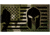 Merica Life Reflective Fabric US Flag w/ Spartan Molon Labe Patch, 3 x 2in, REF-MC-FLAGSPAR