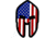 Merica Life Spartan Helmet US Flag PVC Patch, Red/White/Blue, 1.65 x 2.75, US-SPARTAN