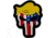 Merica Life Trumpinator Skull US Flag Patch, 2x2in, TRUMP-SKULL
