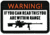 Merica Life Warning. If You Can Read This You are Within Range PVC Patch, White, 3 x 2, W-IYCRT