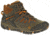 Merrell All Out Blaze Mid Waterproof Hiking Boot - Men's-Navy/Moss-Medium-8 US