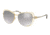 Michael Kors AUDRINA I MK1013 Single Vision Prescription Sunglasses MK1013-11196V-58 - Lens Diameter 58 mm, Frame Color Gold Silver