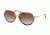Michael Kors AUSTIN MK1031 Prescription Sunglasses, 58mm, Black/shiny Pale Gold-tone, MK1031-102413-58-SV