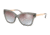 Michael Kors BARBADOS MK2072 Sunglasses 329994-56 - Grey Transparent Injected Frame, Brown Purple Flash Lenses