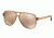 Michael Kors CLEMENTINE II MK6025 Sunglasses 3092R1-60 - Brown Transparent/rose Gold Frame, Rose Gold Flash Lenses