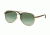 Michael Kors HVAR MK5007 Single Vision Prescription Sunglasses MK5007-10432L-56 - Lens Diameter 56 mm, Frame Color Gold Wood