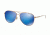 Michael Kors HVAR MK5007 Single Vision Prescription Sunglasses MK5007-104525-59 - Lens Diameter 59 mm, Frame Color Rose Gold White