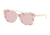 Michael Kors LIA MK2047 Single Vision Prescription Sunglasses, 53mm, Carnation, MK2047-3380D8-53-SV