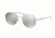 Michael Kors LON MK1021 Single Vision Prescription Sunglasses MK1021-10016G-53 - Lens Diameter 53 mm, Frame Color Silver