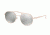 Michael Kors LON MK1021 Single Vision Prescription Sunglasses, 53mm, Rose Gold-tone, MK1021-11166G-53-SV