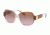 Michael Kors SUZ MK2055 Single Vision Prescription Sunglasses MK2055-328614-56 - Lens Diameter 56 mm, Frame Color Brown/pink/crystal