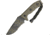 Microtech Currahee T/E Green Camo Fixed Blade Knife, 4.5in, Partially Serrated MCT1032GC