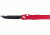 Microtech Halo V TE OTF Automatic Knife, Red Handle, Black Tactical Plain X-MT150-1RD