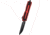 Microtech Scarab II Gen III D/E-S Standard 3.95in Folding Knife, Black, Red, 1180-1RD