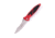 Microtech Socom Elite S/E Stonewash Part Serrate 4in Folding Knife, Manual Folder, Red, 160-11RD