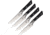 Microtech Steak Knife Set Black, MCT3600B12SETBK