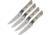 Microtech Steak Knife Set Ivory G10, MCT3600B12SETIV