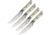 Microtech Steak Knife Set Ivory, MCT3600B10SETIV