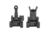 Midwest Industries Combat Rifle Top Mounted Deployable Front and Rear Sight, Black, MI-CRS-SET
