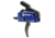 Midwest Industries Enhanced AR15 Drop in Trigger, Curved, 3.5lb Pull, Single Stage w/ Anti Walk Pins, Black/Blue, MI-TRIGGER-C