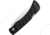 Mikov Crocodile Black DP Folding Knife, 4.75in Closed, 3.75in Mirror 420 Stainless Drop Point Blade, Black Plastic Handle, 129940
