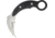 Mil-Tac Jerry Hossum Karambit Black Fixed Blade Knife, 3.25in, Satin, Black, G10 Handle MILKB