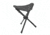 MIL-TEC 3-Leg Folding Stool, Black, 14450002