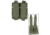 MIL-TEC Double Pistol Magazine Pouch, OD Green, 4.5 x .80 x 4.7, 13495501