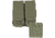 MIL-TEC M4/M16 Double Magazine Pouch, OD Green, 6.3 x 2 x 6.7, 13496601